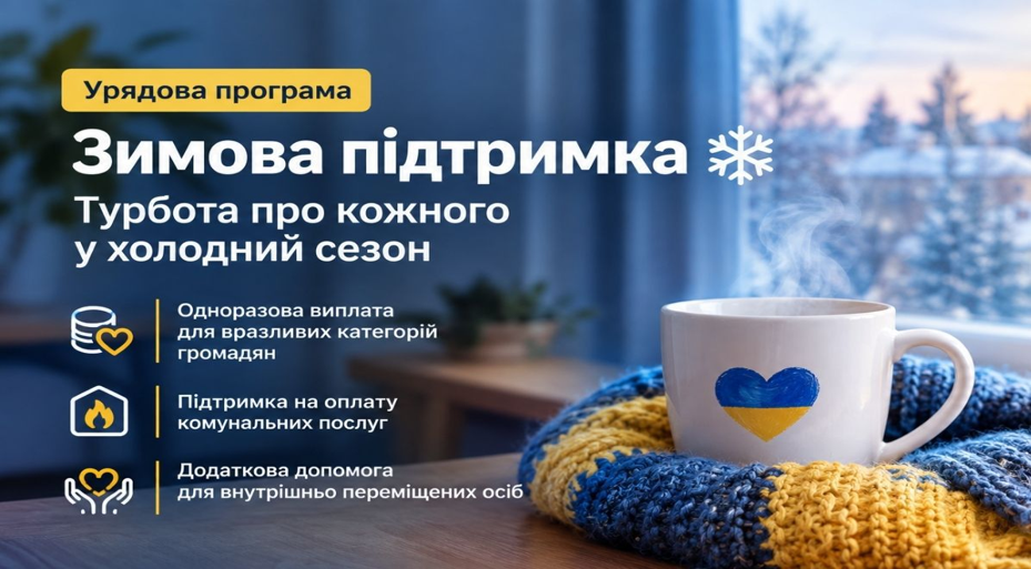 Отримання грошової допомоги “Зимова підтримка” в розмірі 19 400 грн.