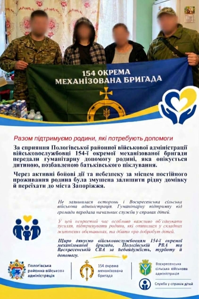 Підтримка родин які потребують допломоги